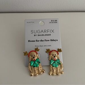 SUGARFIX by Baublebar Gold Dog Earrings